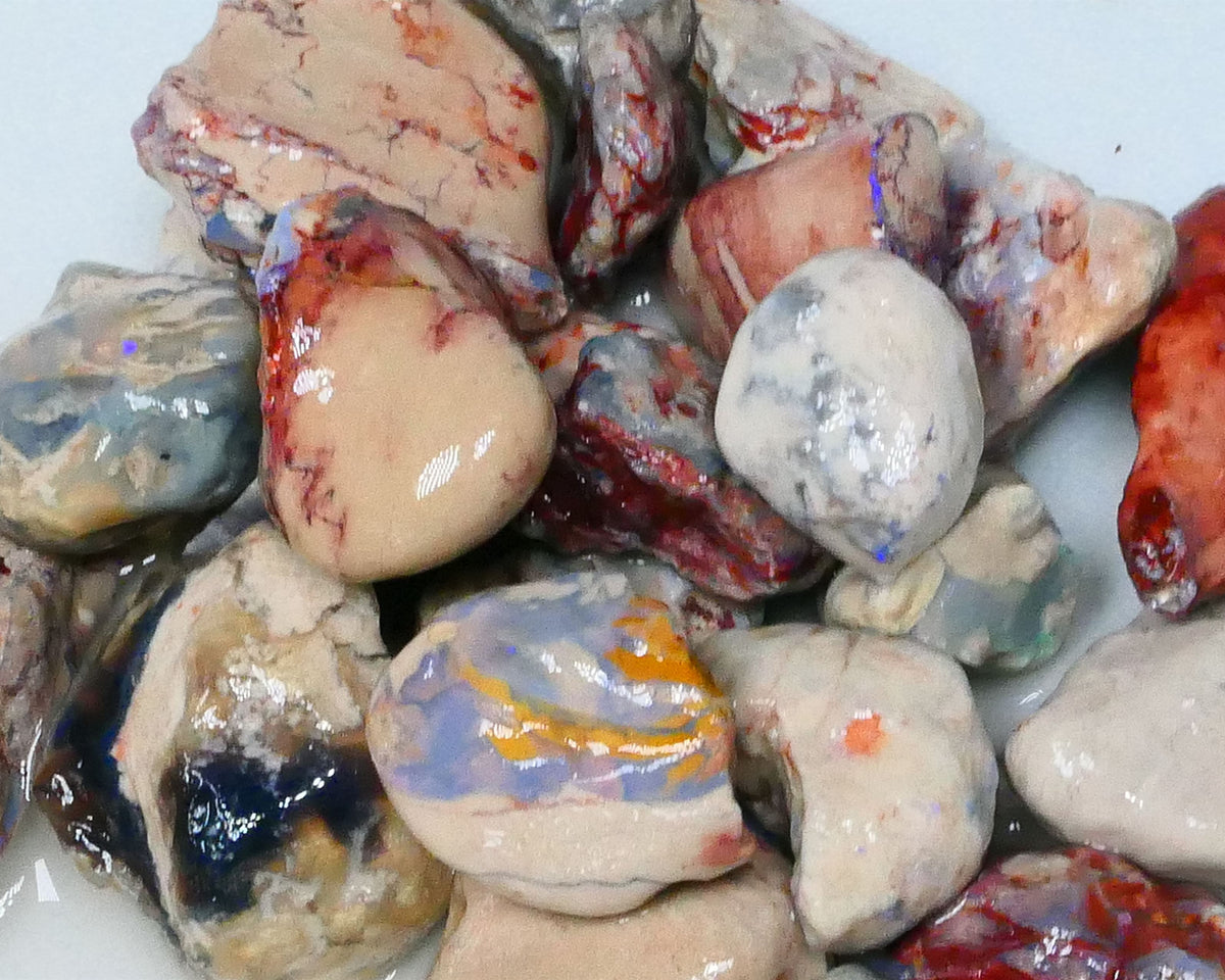 Knobby & Seam opal formations rough 400.00cts Potch with bits of colours here & there not for cutters 26mm to 5mm  Lot B4-A589
