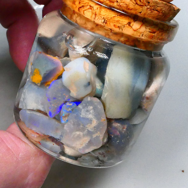 Lightning Ridge Knobby & Seam 235.00cts Potch & Colours to gamble 25mm to chip size Lot B4-A587