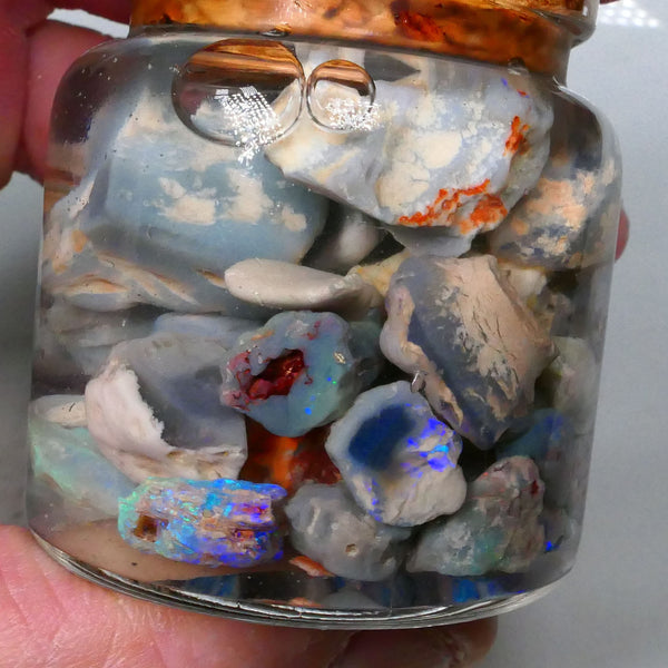 Lightning Ridge Knobby & Seam 235.00cts Potch & Colours to gamble 25mm to chip size Lot B4-A587