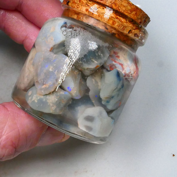 Dark Base Knobby & seam formations rough 255.00cts Potch & some bits of colours only 25mm to chip size Lot B4-A585