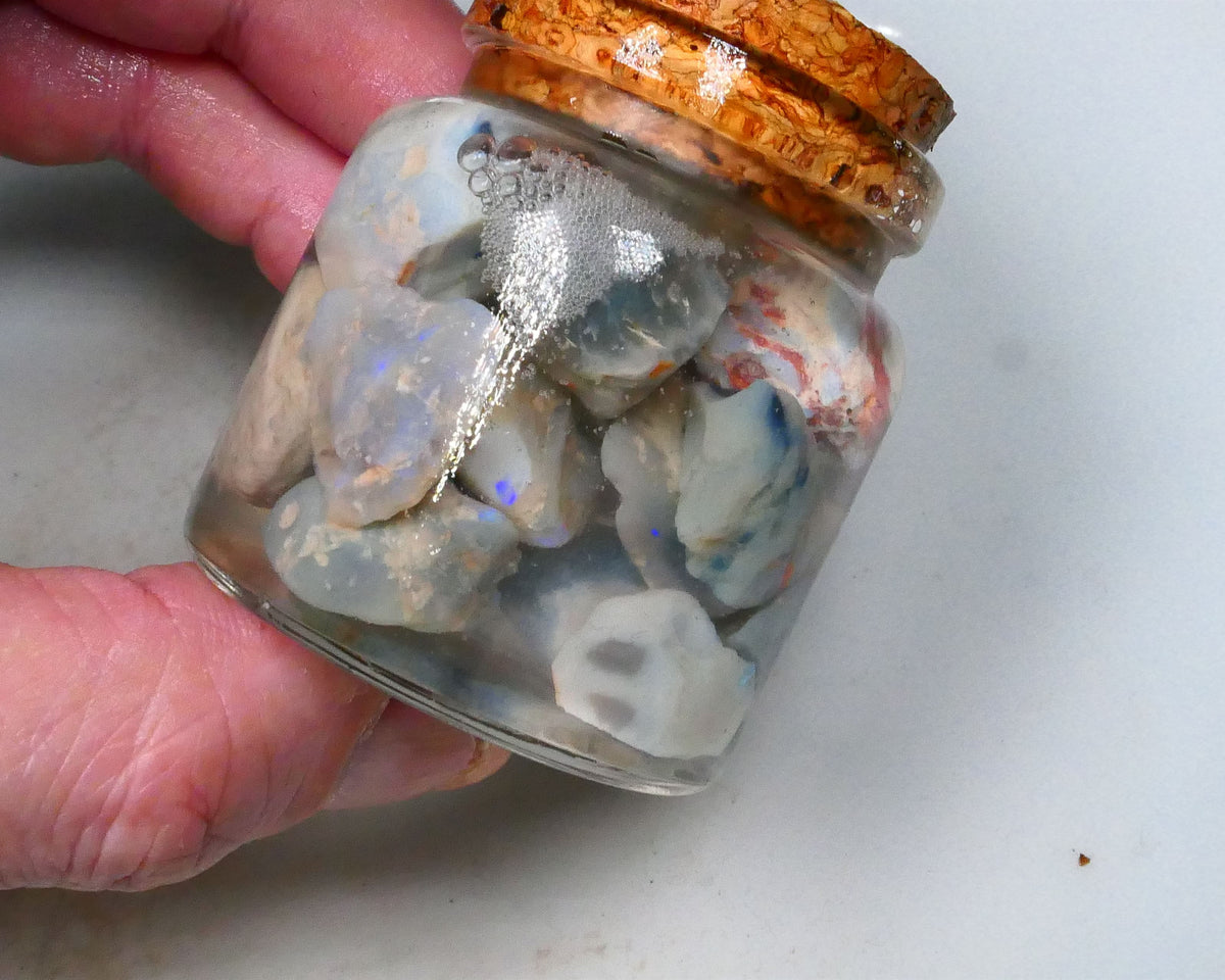 Dark Base Knobby & seam formations rough 255.00cts Potch & some bits of colours only 25mm to chip size Lot B4-A585