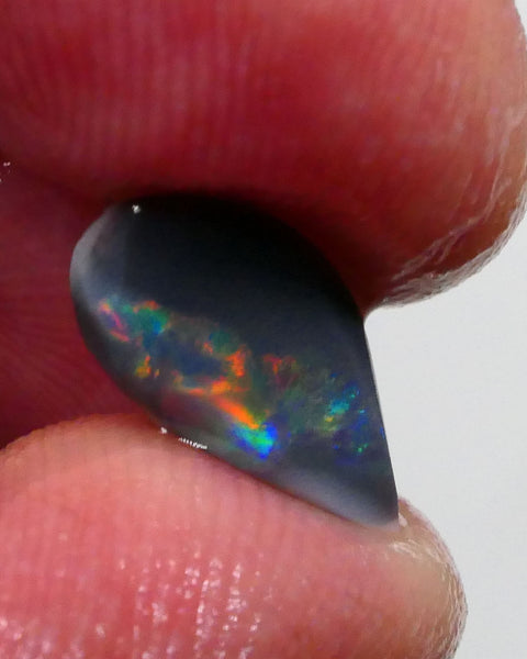 DEAL REDS/ORANGES/PINKS/VIOLET!!!!! Lightning Ridge Red on Black baby !!! Rub 1.60cts 14x7x3mm Lot B4-A604