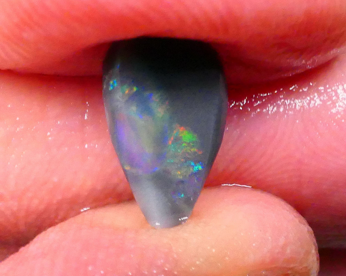 DEAL REDS/ORANGES/PINKS/VIOLET!!!!! Lightning Ridge Red on Black baby !!! Rub 1.60cts 14x7x3mm Lot B4-A604