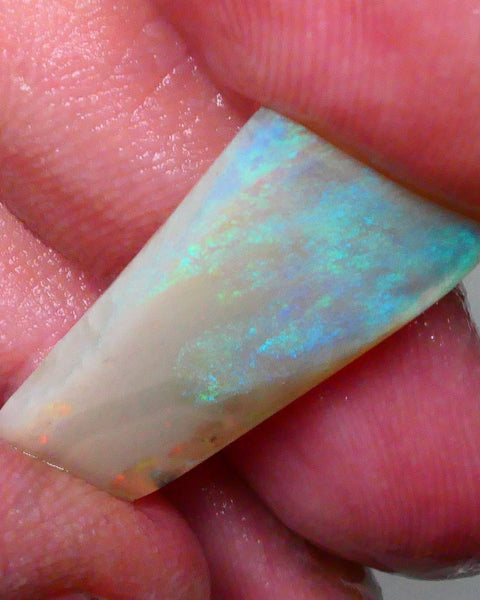DEAL BIG SIZED RUB 11.20cts Lighting ridge Dark Base Seam opal rub/rough Greens / Yellow Flashes 25x12x5mm  Lot B4-A605