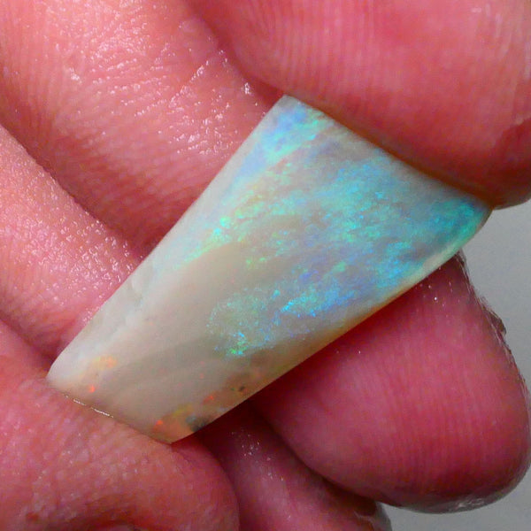 DEAL BIG SIZED RUB 11.20cts Lighting ridge Dark Base Seam opal rub/rough Greens / Yellow Flashes 25x12x5mm  Lot B4-A605