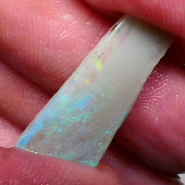 DEAL BIG SIZED RUB 11.20cts Lighting ridge Dark Base Seam opal rub/rough Greens / Yellow Flashes 25x12x5mm  Lot B4-A605