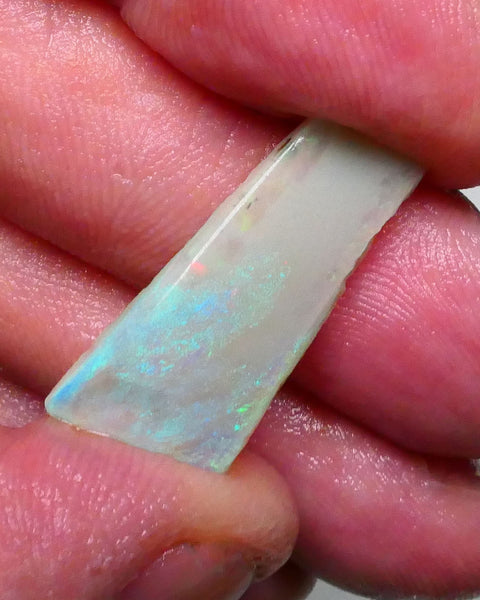 DEAL BIG SIZED RUB 11.20cts Lighting ridge Dark Base Seam opal rub/rough Greens / Yellow Flashes 25x12x5mm  Lot B4-A605