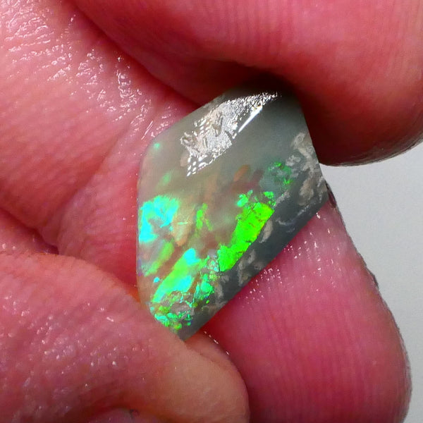DEAL SUPER BRIGHTNESS !!!! opal rub 1.50cts Lighting ridge opalised wood fossil rub Electric Greens 17x10x2mm Lot B4-A606
