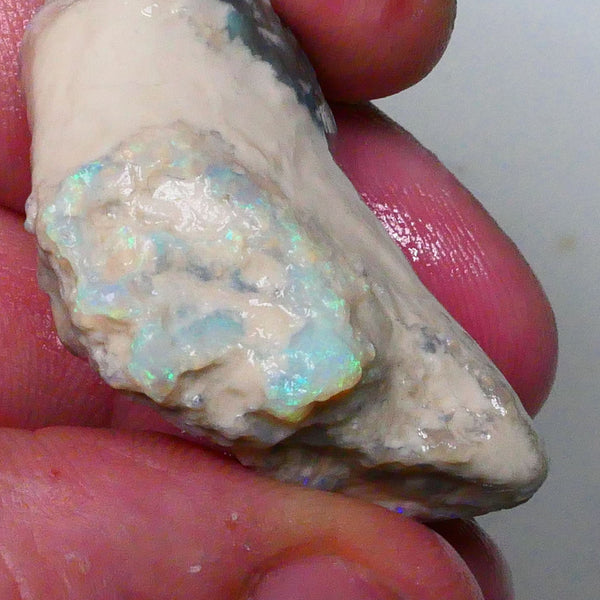 Big sized Lightning ridge knobby opal rough formation 77.00cts Dark base opal deposit with blue fires to gamble or collect 42x27x16mm Lot B4-A614