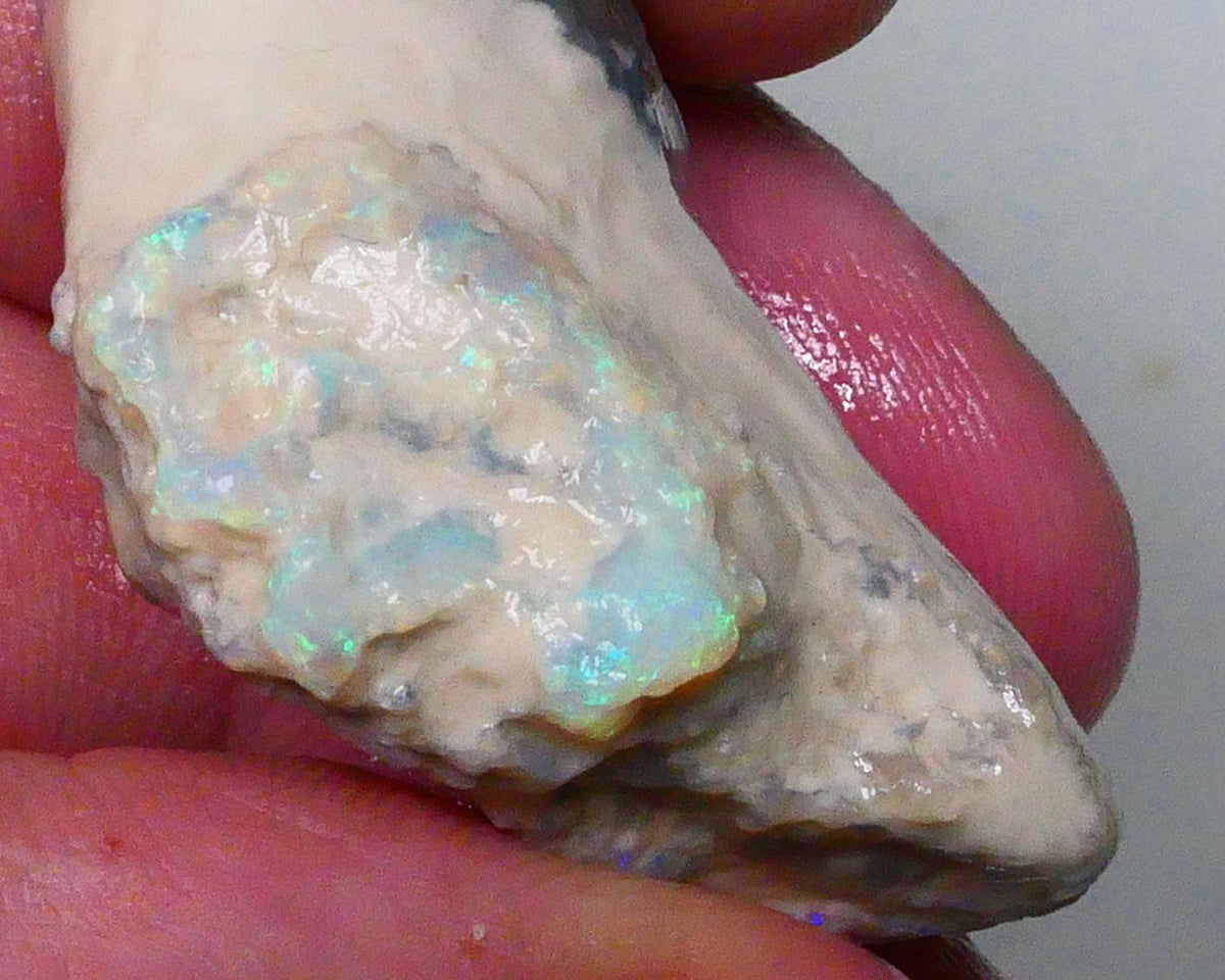 Big sized Lightning ridge knobby opal rough formation 77.00cts Dark base opal deposit with blue fires to gamble or collect 42x27x16mm Lot B4-A614