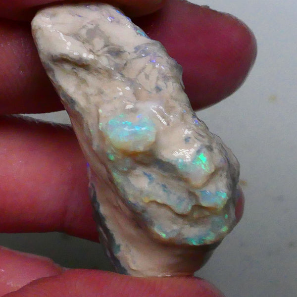 Big sized Lightning ridge knobby opal rough formation 77.00cts Dark base opal deposit with blue fires to gamble or collect 42x27x16mm Lot B4-A614