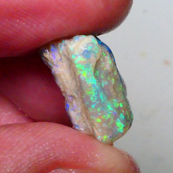 Gorgeous Multicolour stacked crystal opal bars 7.60cts Knobby opal rough of Lightning Ridge 17x12x8mm  Lot B4-A618