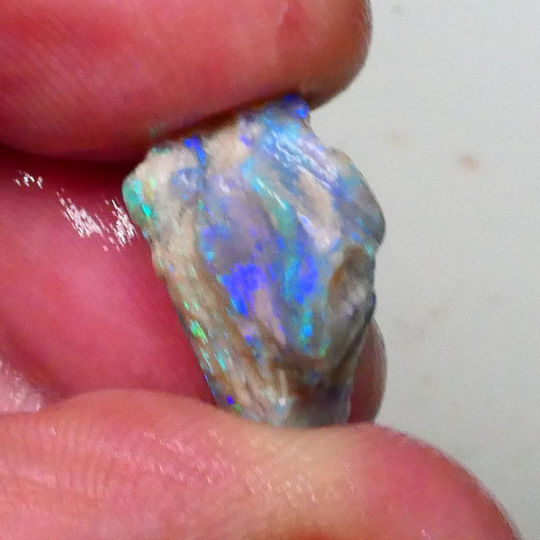 Gorgeous Multicolour stacked crystal opal bars 7.60cts Knobby opal rough of Lightning Ridge 17x12x8mm  Lot B4-A618