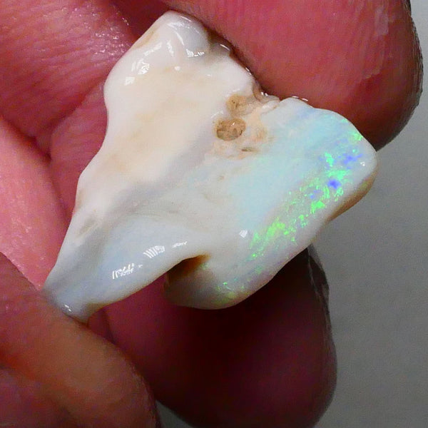 Lightning Ridge Light Base Cutters Seam opal rough 12.25cts Stunning Multicolour bar expose 20x17x9mm  Lot B4-A620