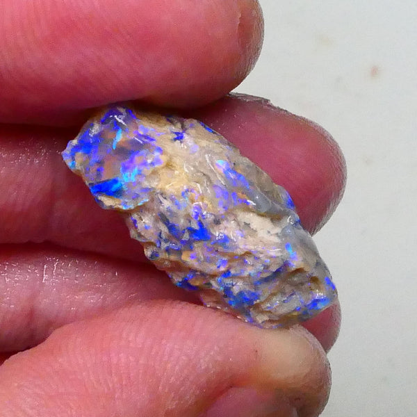 Stunning Opalised Fossil/knobby opal rough 24x12x10mm Bright Blues/Greens Collect or carve 24x12x10mm  Lot B4-A624