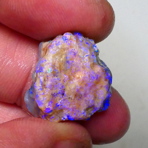 Ultra Brightness and Vibrancy Lighting Ridge Untouched knobby Gem 18.00cts Loaded with Purples & blues 19x18x12mm Just Lights up  Lot B4-A632