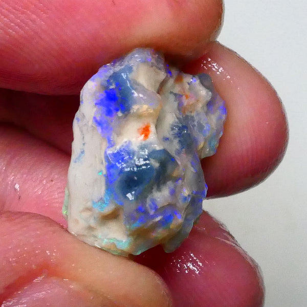 Multicolour Untouched Knobby opal rough of Lighting Ridge 14.00cts 18x17x10mm to explore & gamble  Lot B4-A631