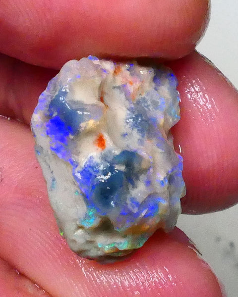 Multicolour Untouched Knobby opal rough of Lighting Ridge 14.00cts 18x17x10mm to explore & gamble  Lot B4-A631