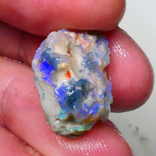 Multicolour Untouched Knobby opal rough of Lighting Ridge 14.00cts 18x17x10mm to explore & gamble  Lot B4-A631