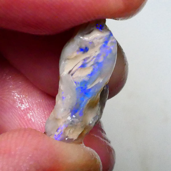 Lighting ridge Knobby opal formation rough 8.10cts Lots of blue colours to gamble 19x13x6mm  Lot B4-A627