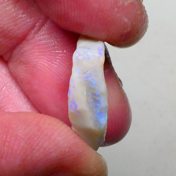 Gorgeous Grey base Blue/Green Hues in this lovely bar to chase 8.00cts Lighting Ridge Cutters Gamble 18x13x6mm  Lot B4-A651