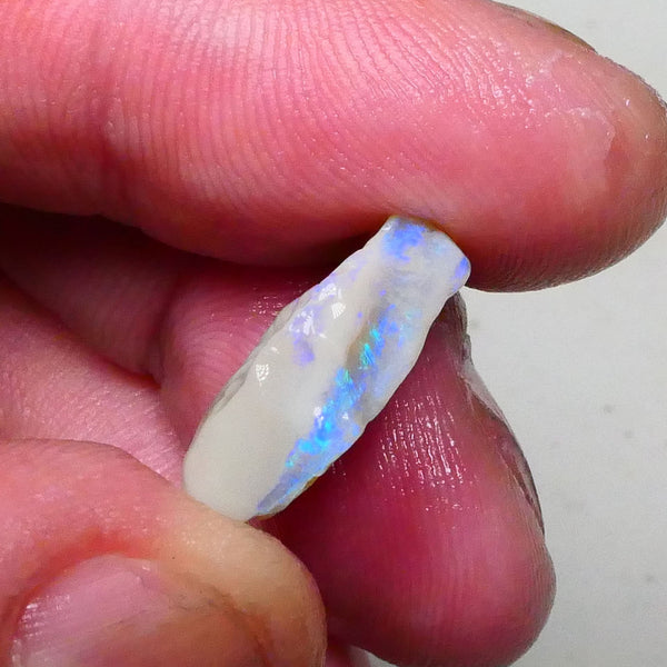 Gorgeous Grey base Blue/Green Hues in this lovely bar to chase 8.00cts Lighting Ridge Cutters Gamble 18x13x6mm  Lot B4-A651