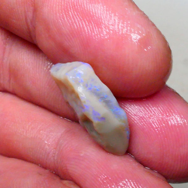 Gorgeous Grey base Blue/Green Hues in this lovely bar to chase 8.00cts Lighting Ridge Cutters Gamble 18x13x6mm  Lot B4-A651