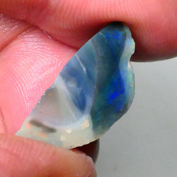 piece of dark base seam opal rough 13.20cts Blues/Greens to chase & exposed sold as gamble 25x11x10mm  Lot B4-A671