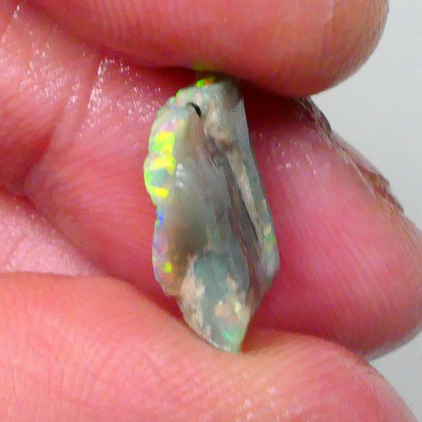 BLING RED/ORANGE/YELLOW dominant M.fires 4.30cts Untouched Knobby opal rough of Lighting Ridge Need to see all photos & video :) :) 14x12x4mm Lot B4-A711