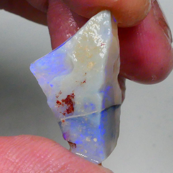 Dark Crystal Seam opal rough to cut 12.75cts Blue bar with 360 & Top & bottom skin visibility should give a full face :) 24x15x6mm  Lot B4-A706
