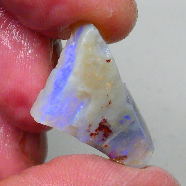 Dark Crystal Seam opal rough to cut 12.75cts Blue bar with 360 & Top & bottom skin visibility should give a full face :) 24x15x6mm  Lot B4-A706