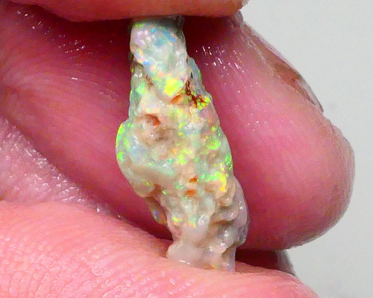 Reds &  Bling Multicolours with High Brightness & Vibrancy 5.30cts Untouched Knobby opal rough of Lighting Ridge 18x10x6mm   Lot B4-A697