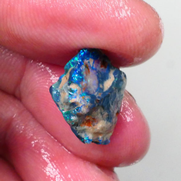 Untouched Blue/Green Dark base knobby opal rough 6.00cts Lightning Ridge Material to gamble 18x14x6 Lot B4-A746