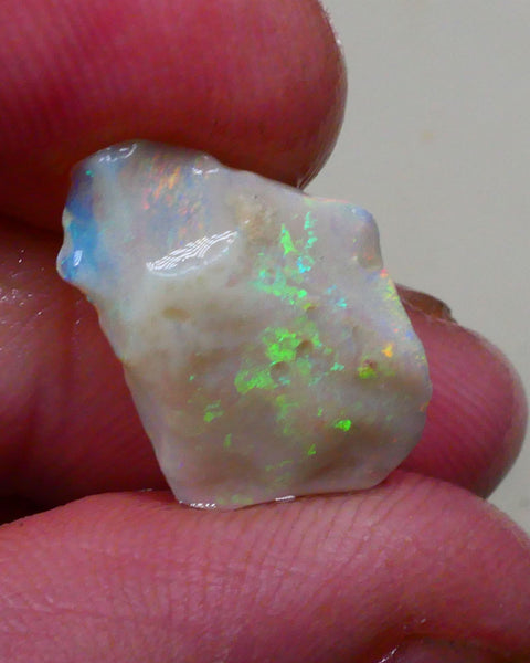 Reds & Multifires Loaded with fires 4.60cts Light Crystal Base Seam opal rough of Lighting Ridge 18x12x3mm Lot B4-A804