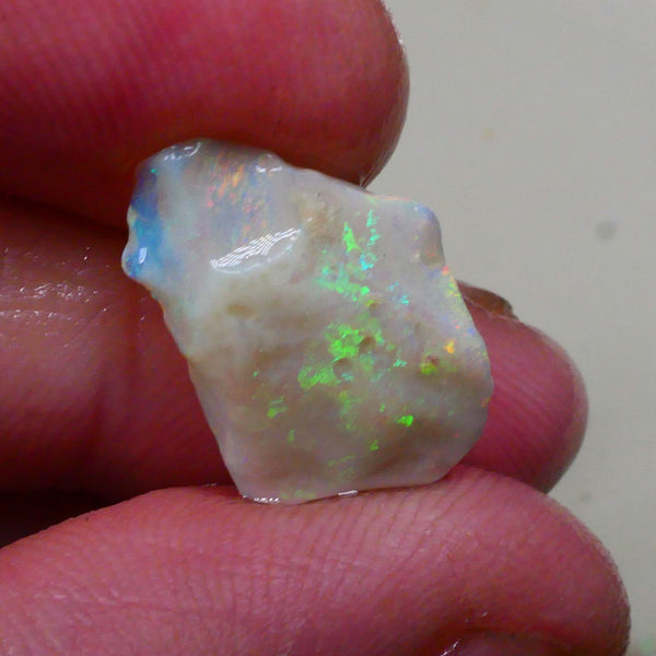 Reds & Multifires Loaded with fires 4.60cts Light Crystal Base Seam opal rough of Lighting Ridge 18x12x3mm Lot B4-A804