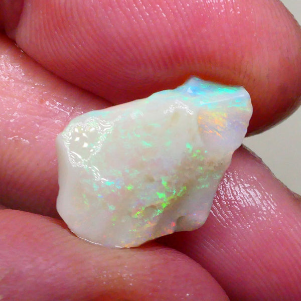 Reds & Multifires Loaded with fires 4.60cts Light Crystal Base Seam opal rough of Lighting Ridge 18x12x3mm Lot B4-A804