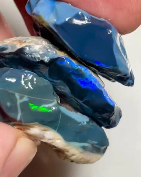 Lightning Ridge 119.50cts 34x25x6 to 29x23x7 mm Bid-4.com Bid for Australian opal raw/rough/rubbed/polished £1 No Reserve Auctions Details to come Lot B4-A867