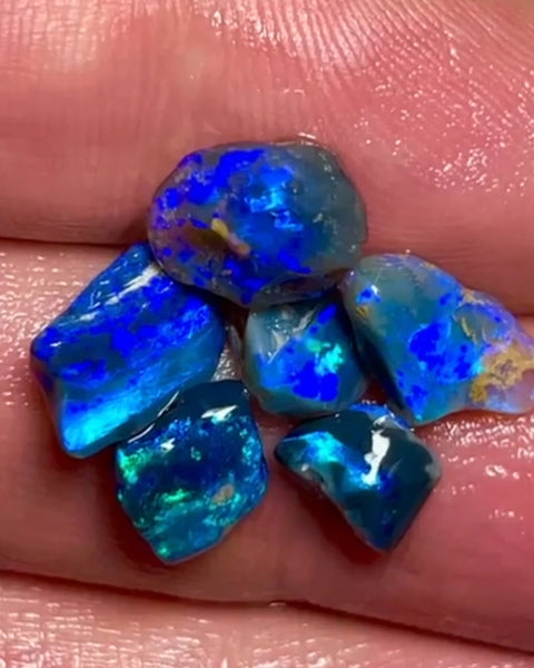 Lightning Ridge 10.75cts  11x7x4 to 8x4x3 mm Bid-4.com Bid for Australian opal raw/rough/rubbed/polished £1 No Reserve Auctions Details to come Lot B4-A871